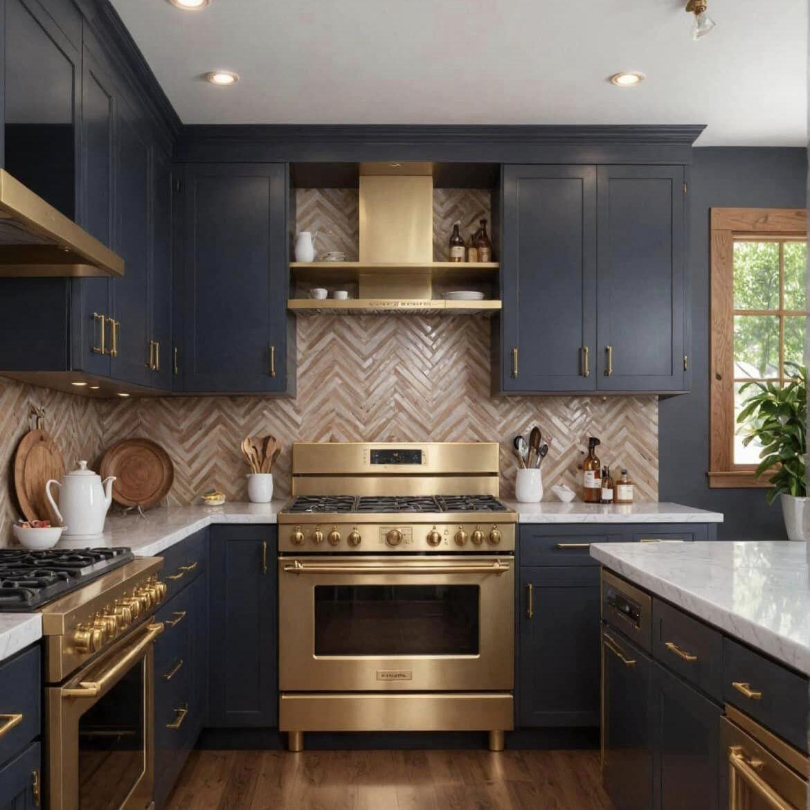 Ridgeview Cabinets Blue Kitchen